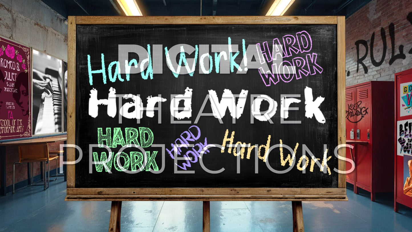 Fame: Hard Work Backdrop Video