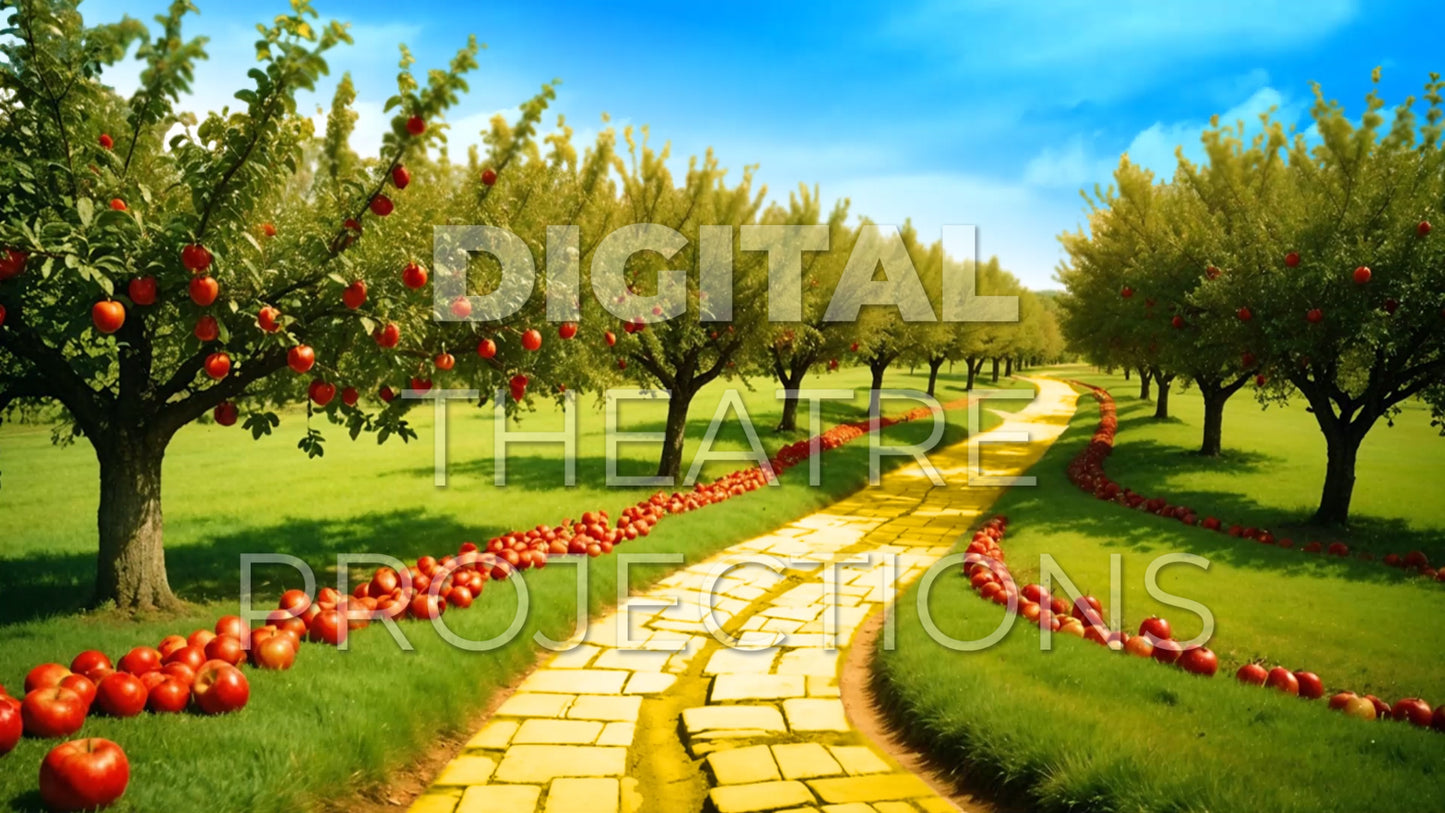 Wizard of Oz: Apple Orchard Backdrop Video