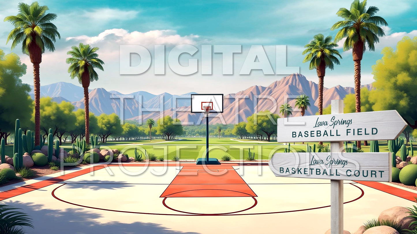 High School Musical 2: Basketball Backdrop Video