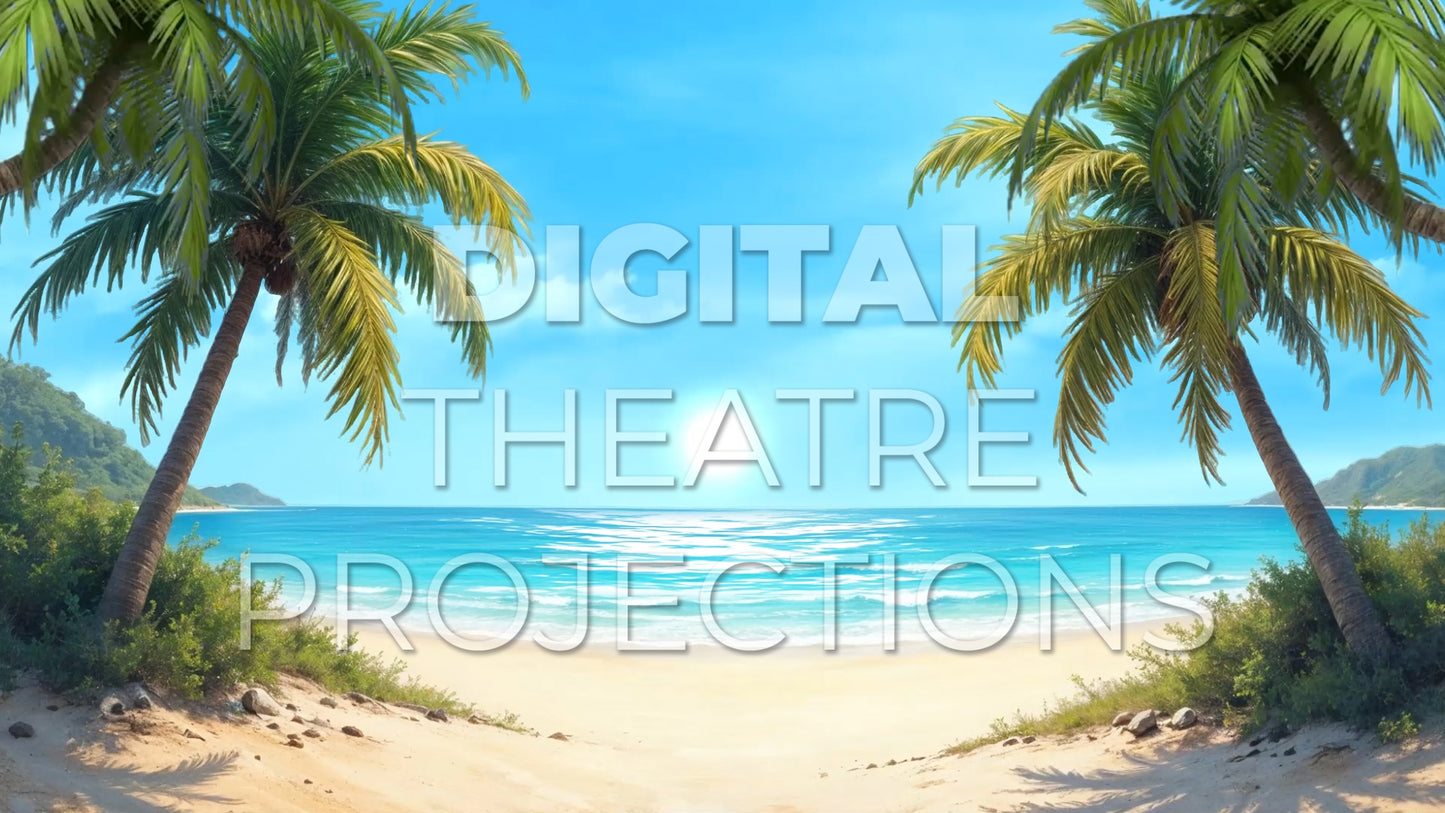 Alice in Wonderland: Beach Backdrop Video