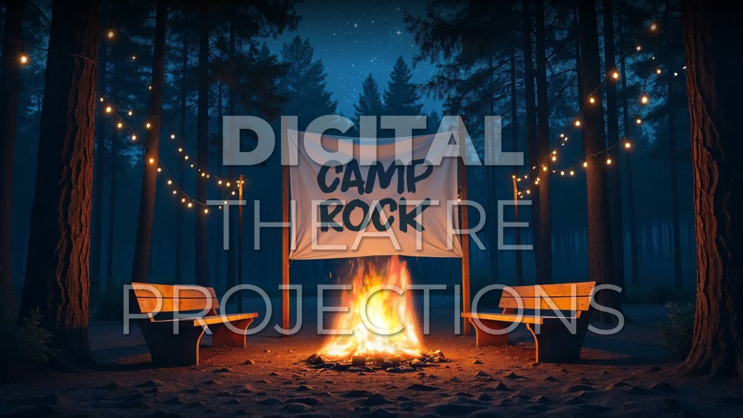 Camp Rock: Camp Fire Backdrop Video