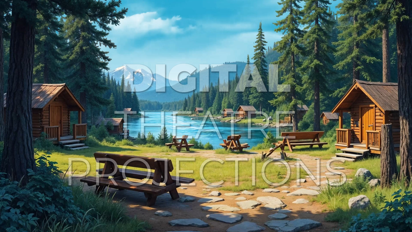 Camp Rock: Camp Site Backdrop Video