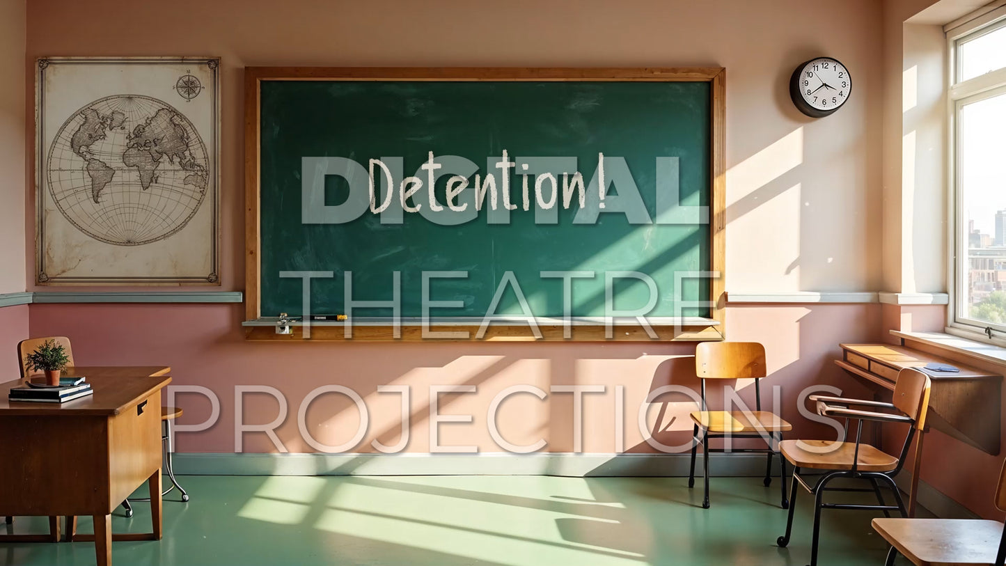 Hairspray: Classroom Backdrop Video