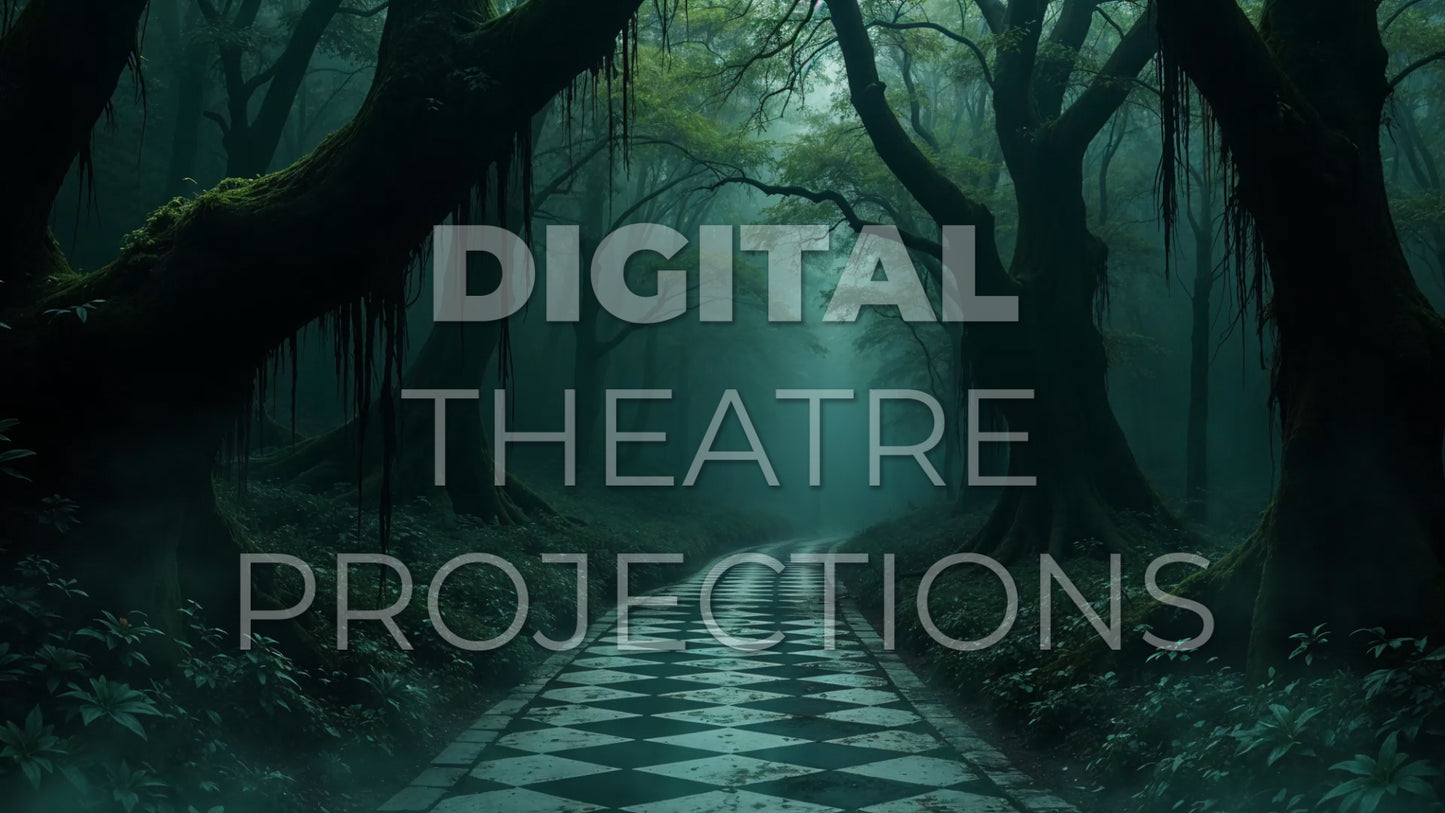 Alice in Wonderland: Dark Forest Backdrop Video
