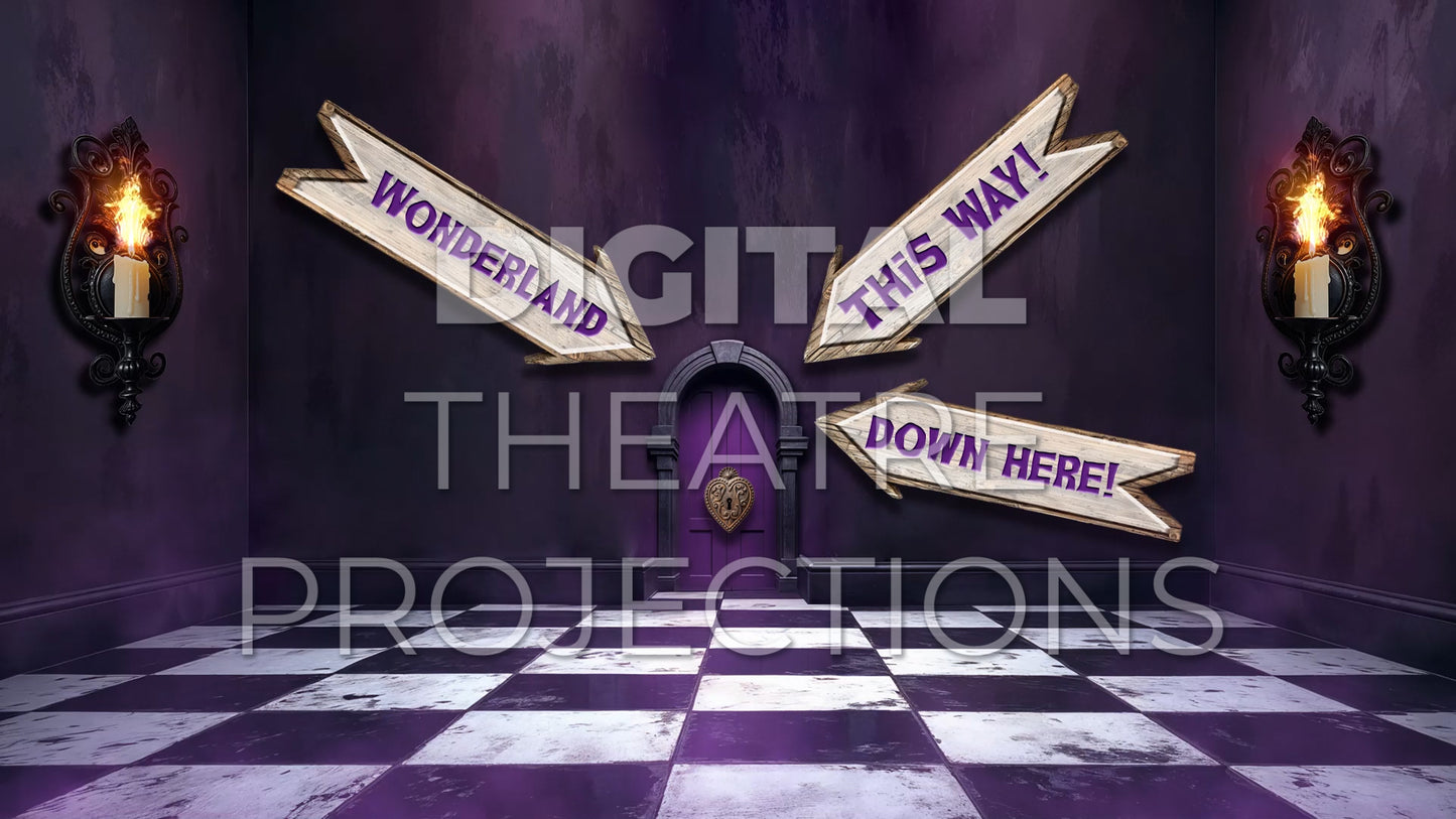 Alice in Wonderland: Door Backdrop Video