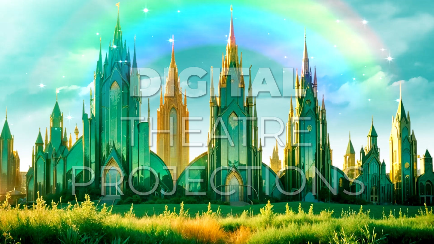 Wizard of Oz: Emerald City Outside Backdrop Video