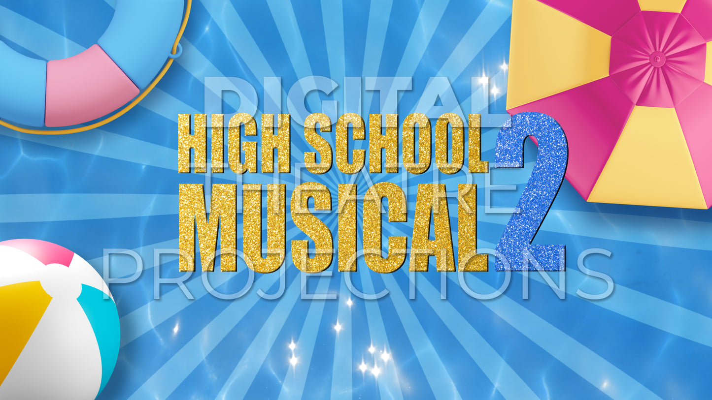 High School Musical 2: High School Musical Backdrop Video