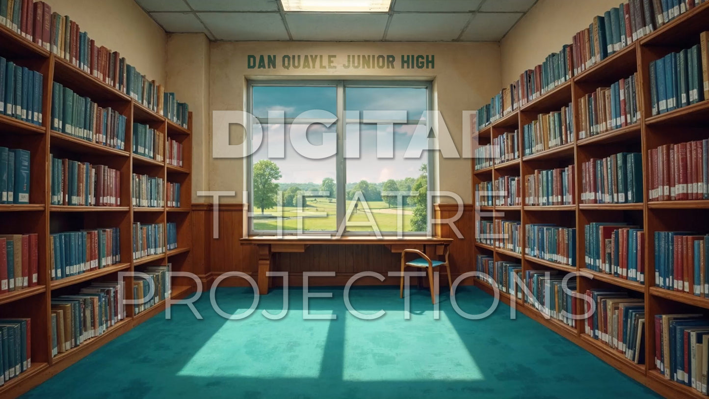 13: Library Backdrop Video