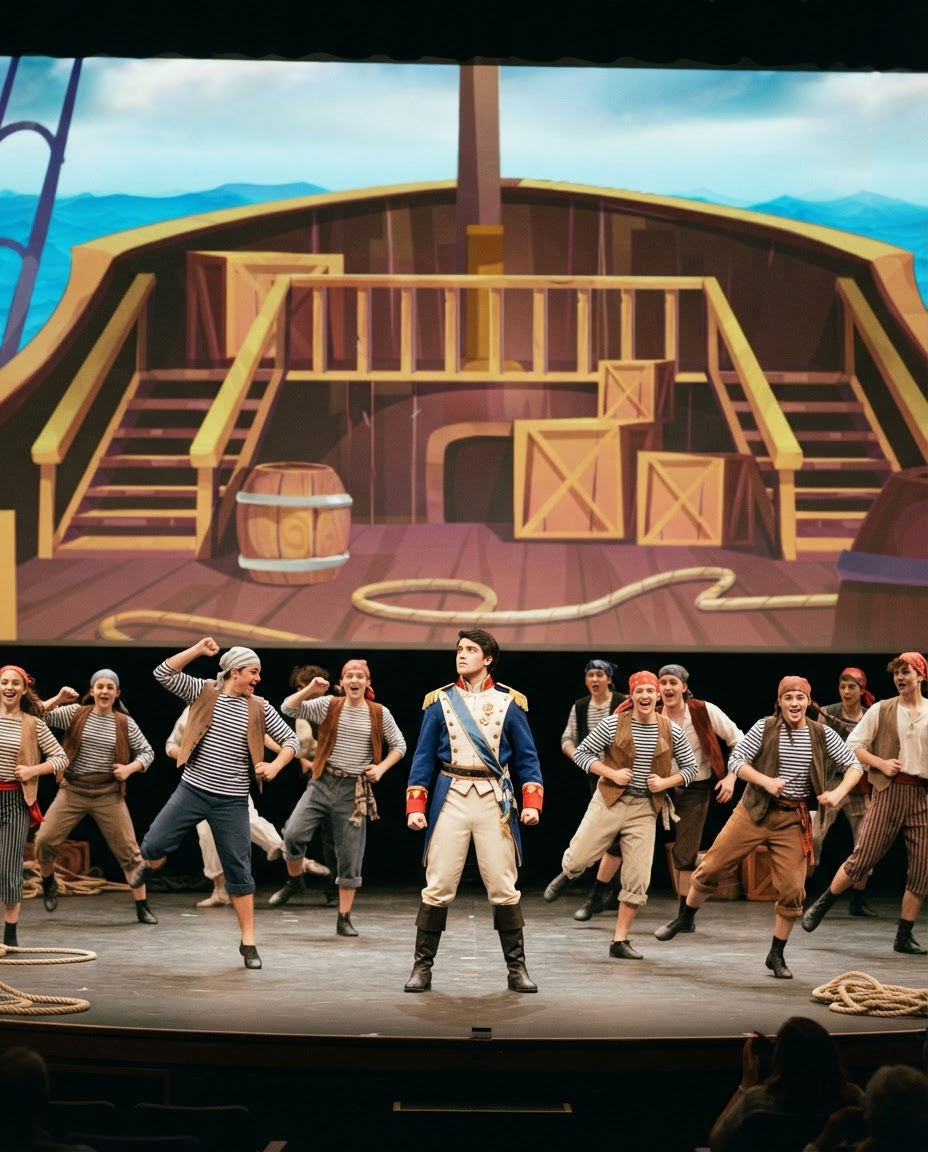 Little Mermaid: Ship Deck Backdrop Video