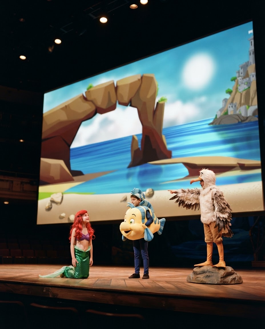 Little Mermaid: Beach Backdrop Video