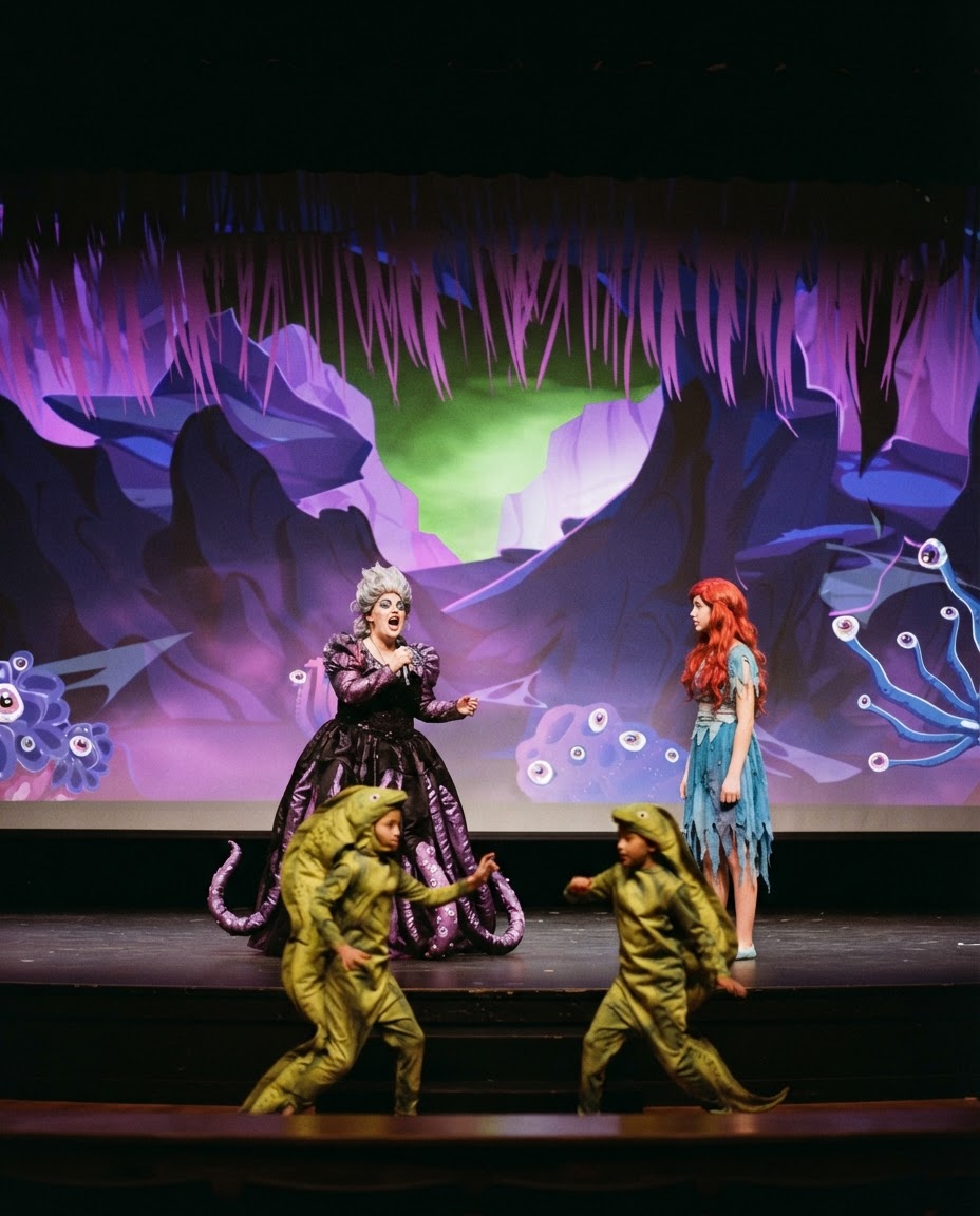 Little Mermaid: Ursulas Lair Backdrop Video