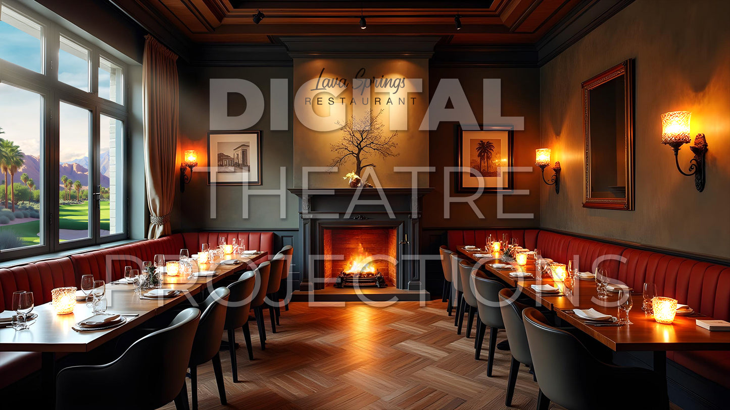 High School Musical 2: Restaurant Backdrop Video