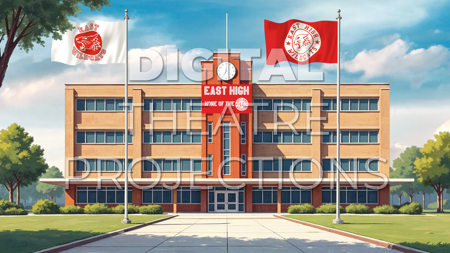 High School Musical 2: School Backdrop Video