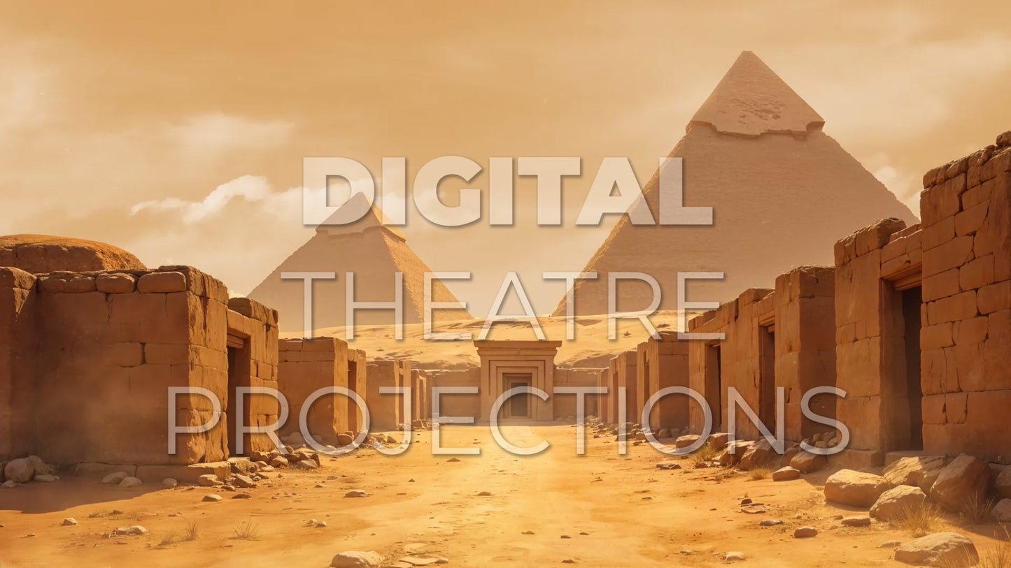 Aida: Slave Camp Backdrop Video