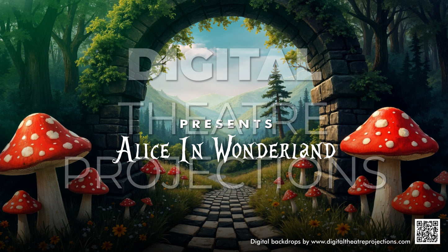 Alice in Wonderland: Title Screen Backdrop Video