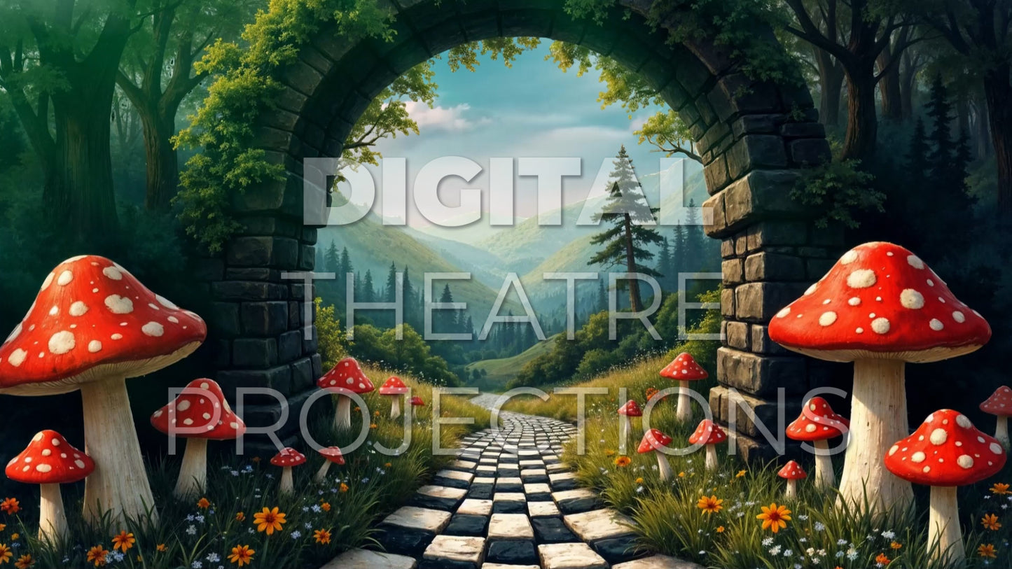 Alice in Wonderland: Wonderland Backdrop Video