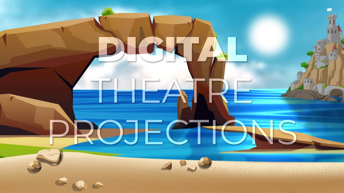 Little Mermaid: Beach Backdrop Video