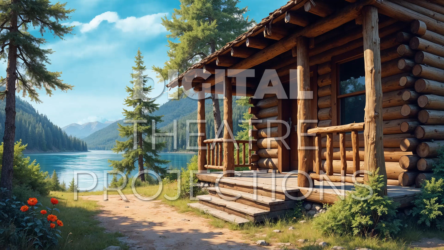 Camp Rock: Cabin Porch Backdrop Video