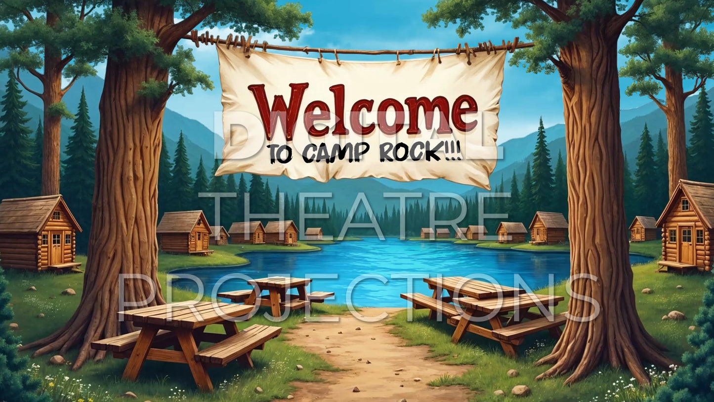 Camp Rock: Camp Site Welcome Backdrop Video