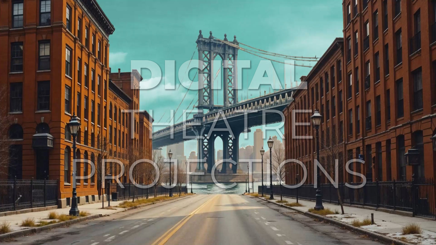 Annie: City Day Backdrop Video
