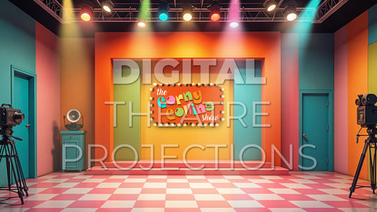 Hairspray: Corny Collins Lights Backdrop Video