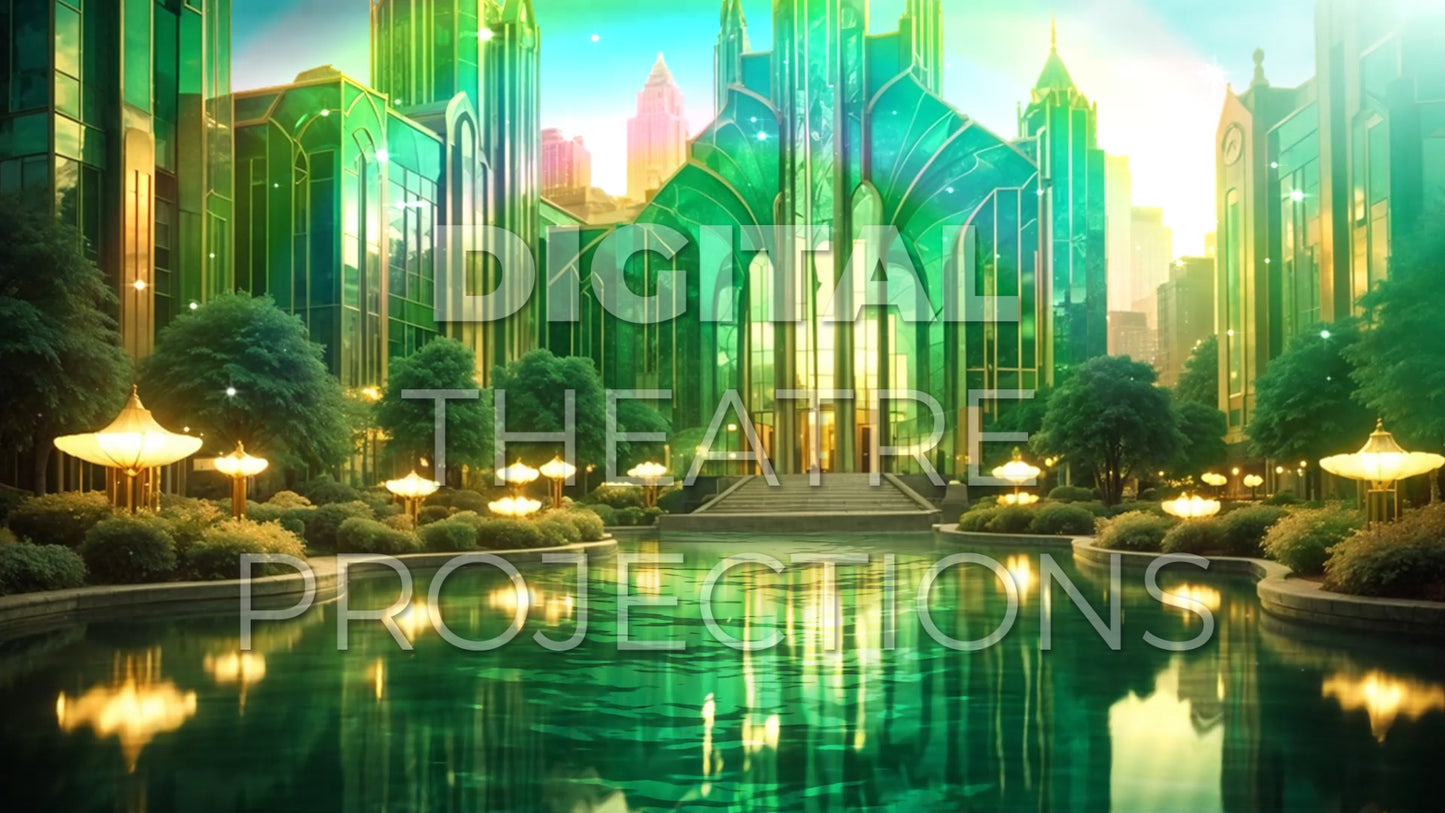 Wizard of Oz: Emerald City Inside Backdrop Video