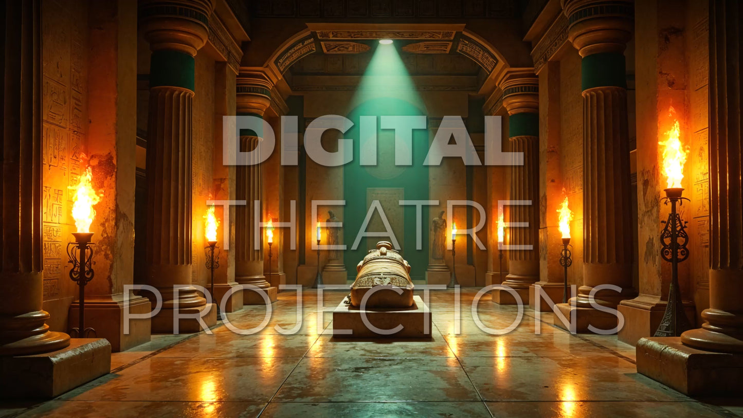 Aida: Funeral Hall Backdrop Video