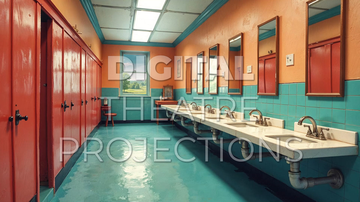 13: Bathroom Backdrop Video