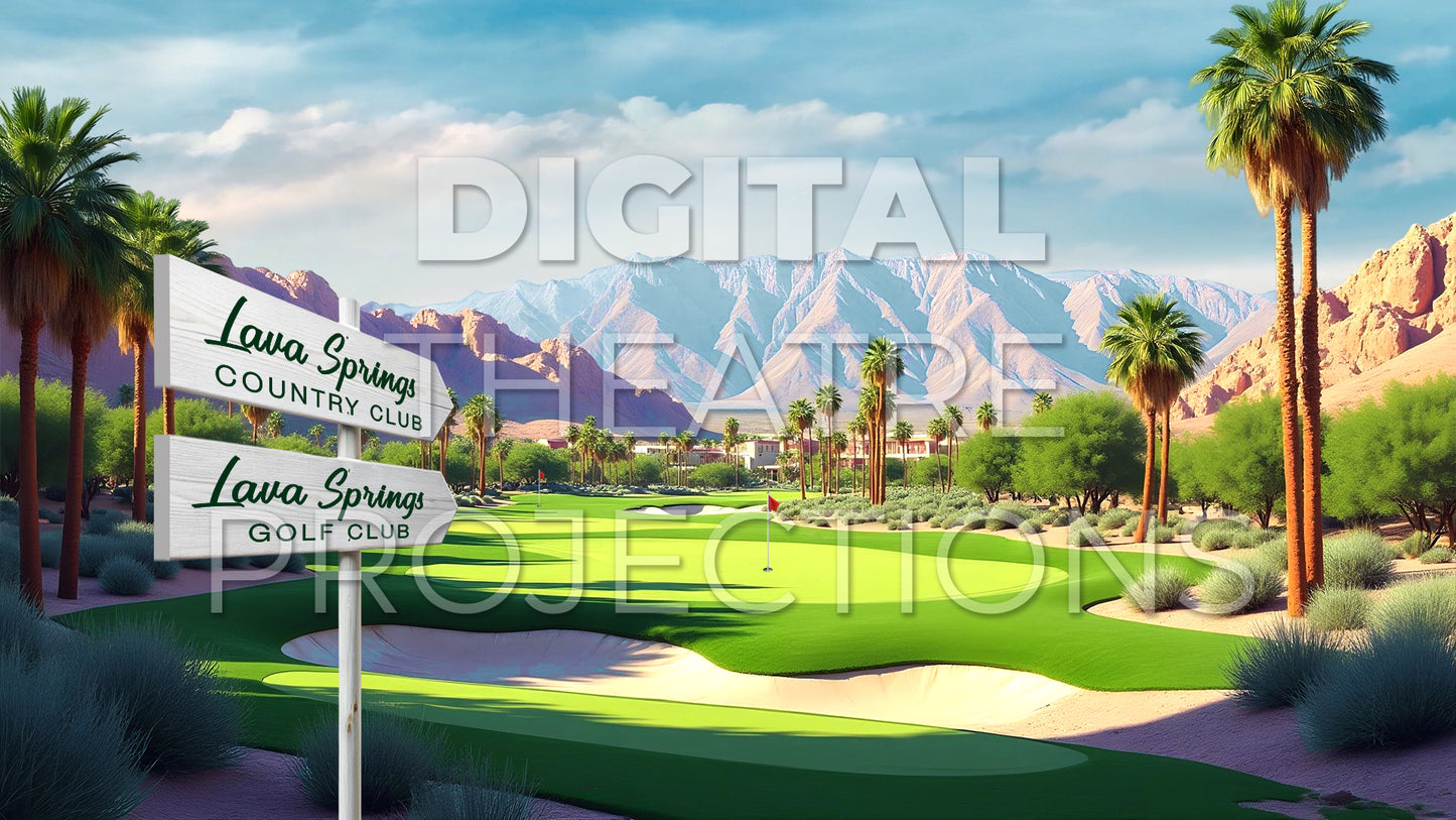 High School Musical 2: Golf Course Backdrop Video