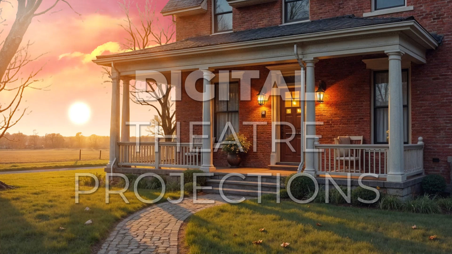 13: House Front Backdrop Video