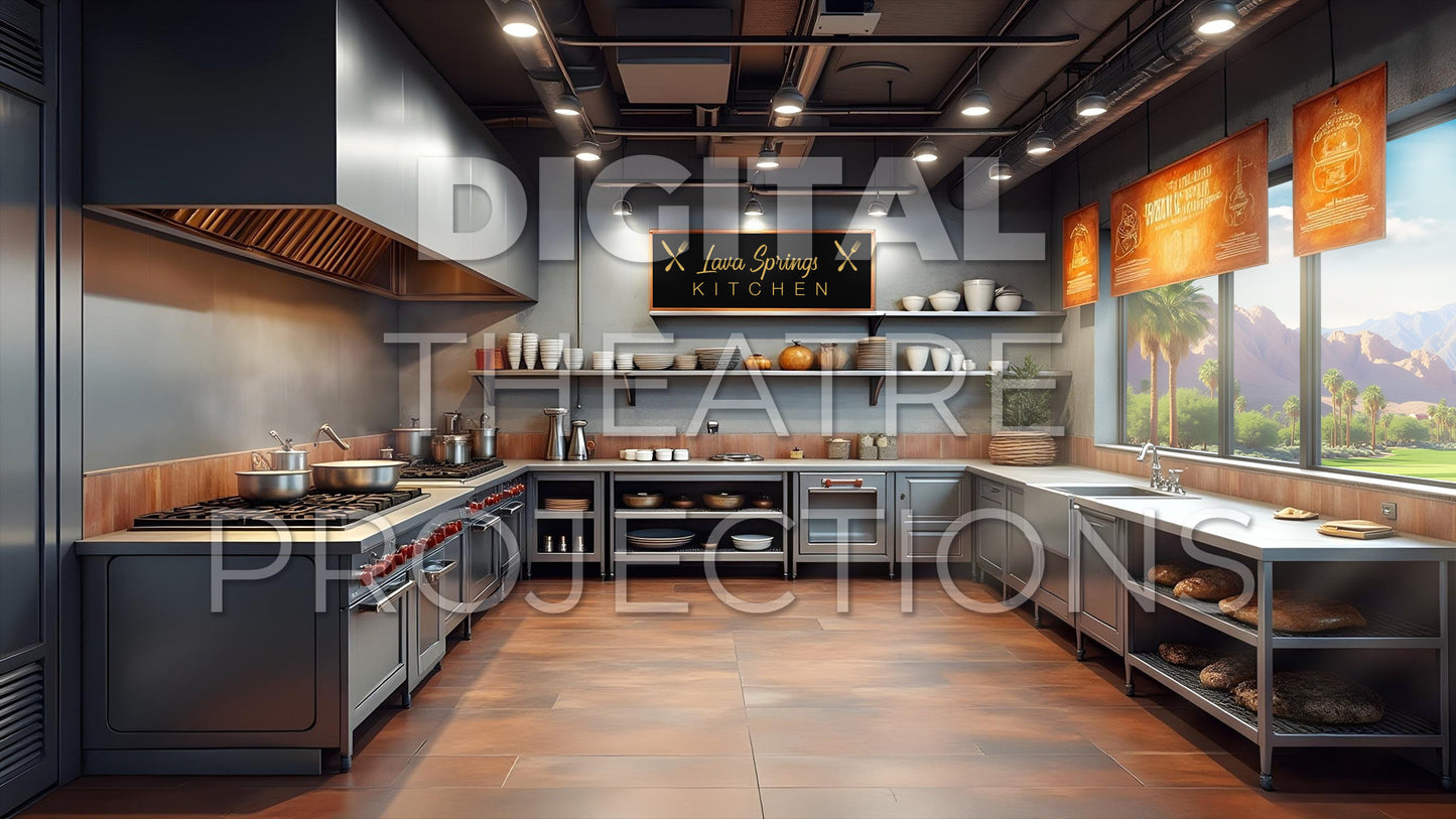 High School Musical 2: Kitchen Backdrop Video