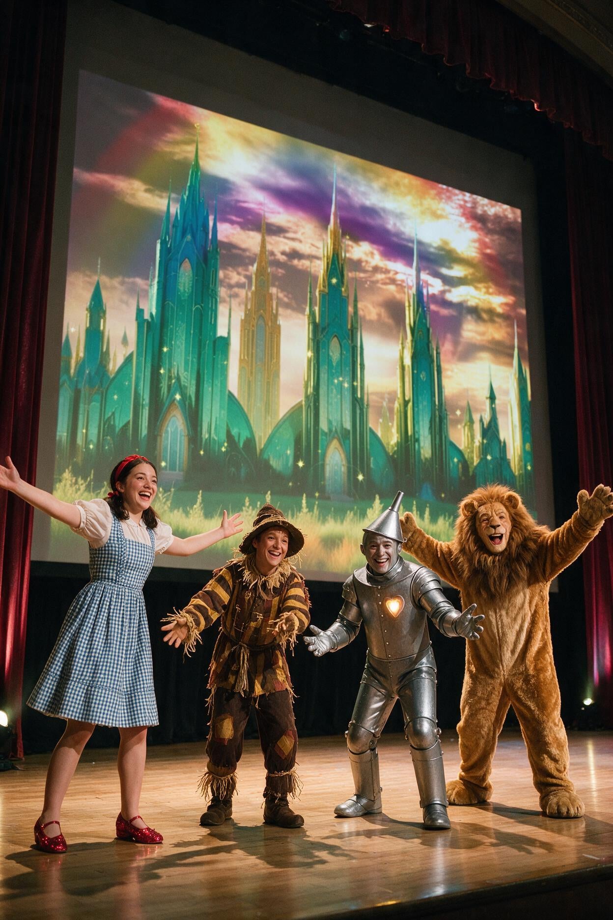 Wizard of Oz: Emerald City Outside Backdrop Video