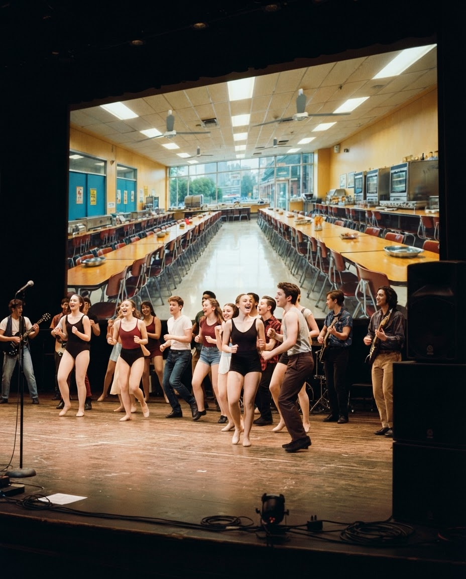 Fame: Lunch Room Backdrop Video