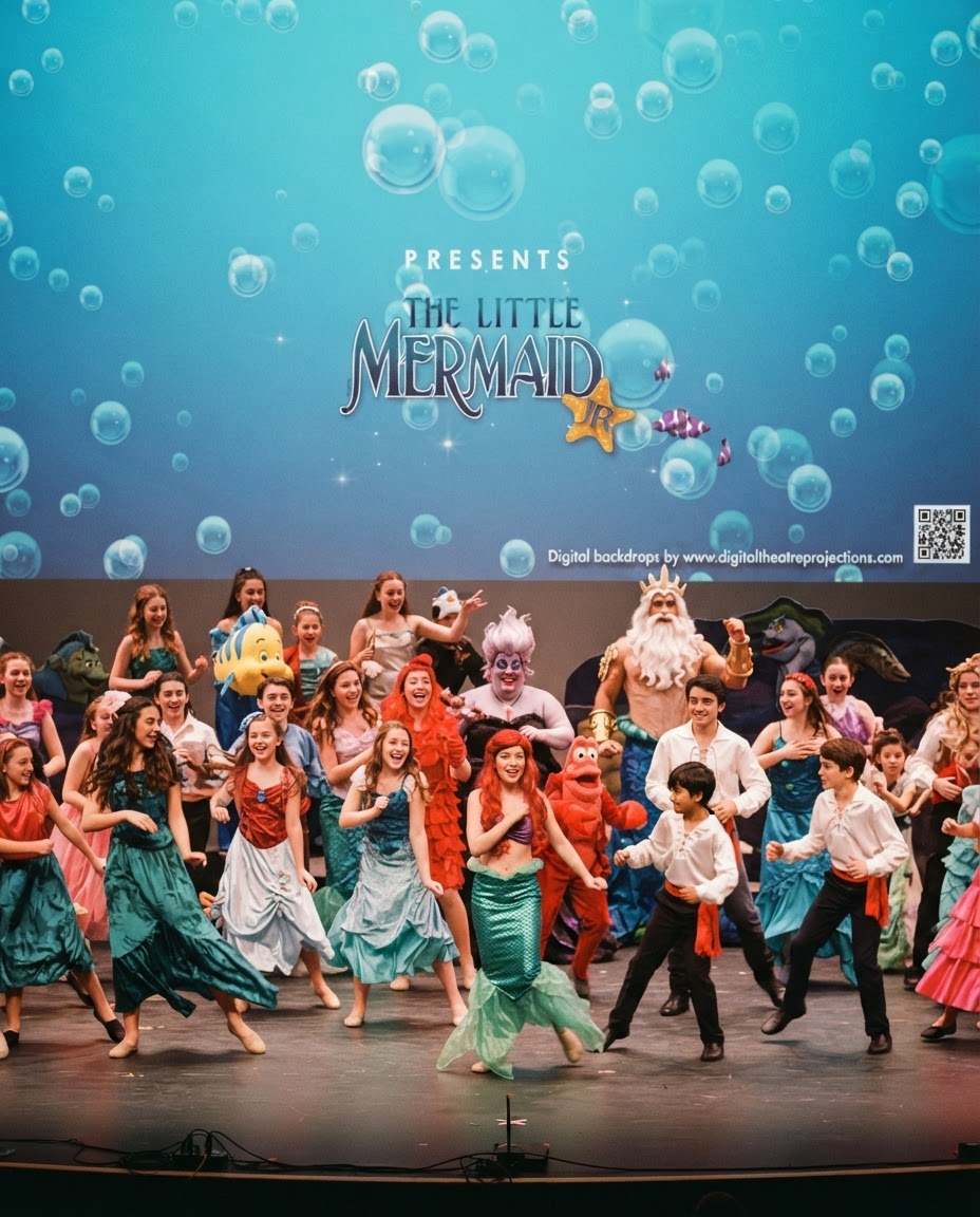Little Mermaid Jr: Title Screen Backdrop Video