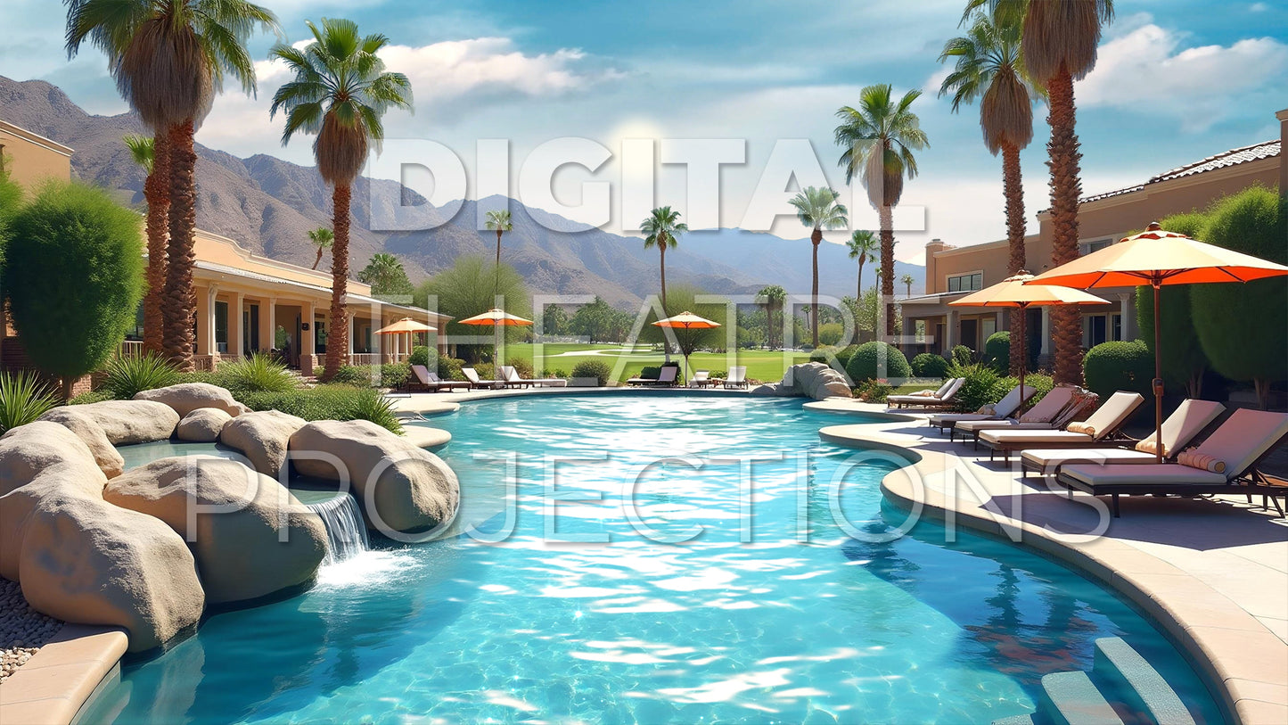 High School Musical 2: Pool Backdrop Video