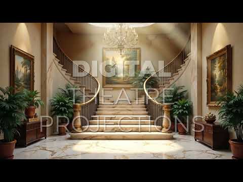 Annie: Mansion Foyer Backdrop Video