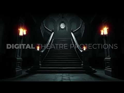 Addams Family: Entry Stairs Backdrop Video