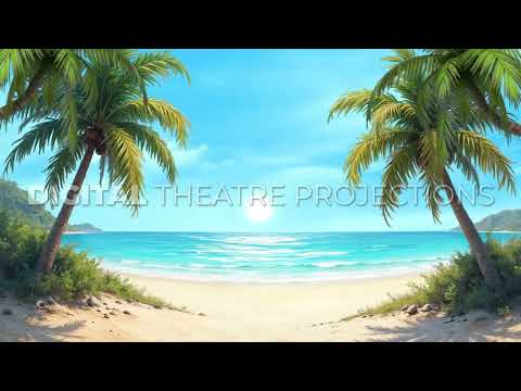 Alice in Wonderland: Beach Backdrop Video
