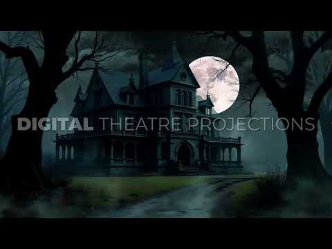 Addams Family: House Night Backdrop Video