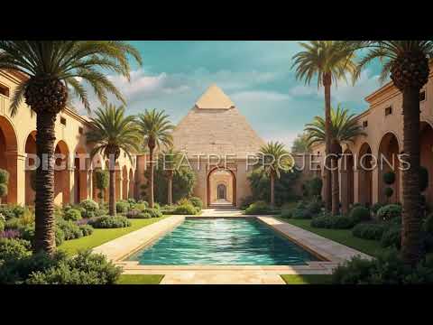 Aida: Palace Garden Backdrop Video