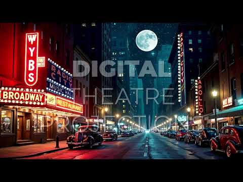 Annie: City Night Backdrop Video