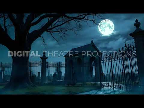 Addams Family: Graveyard Backdrop Video