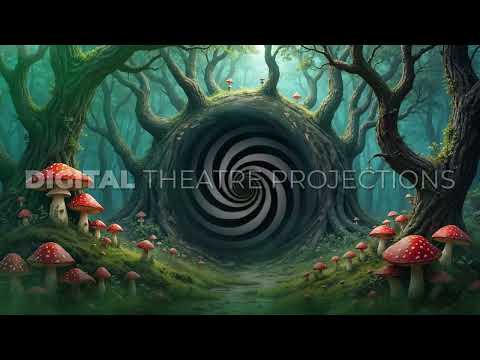 Alice by Heart: Forest Portal Backdrop Video